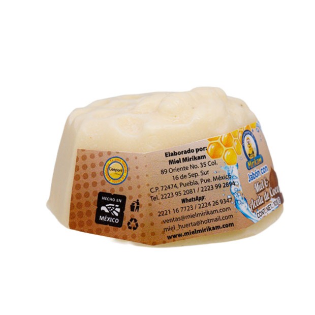 Jabón Mirikam Aceite de Coco y Miel de Abeja 105 g - Imagen 5