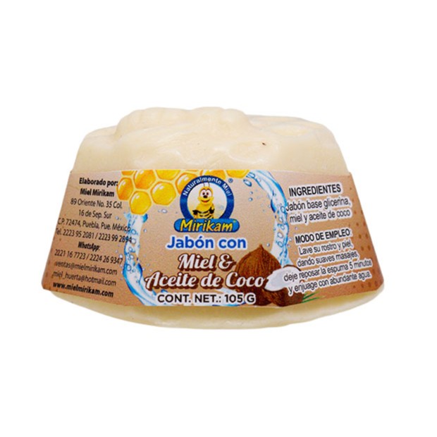Jabón Mirikam Aceite de Coco y Miel de Abeja 105 g