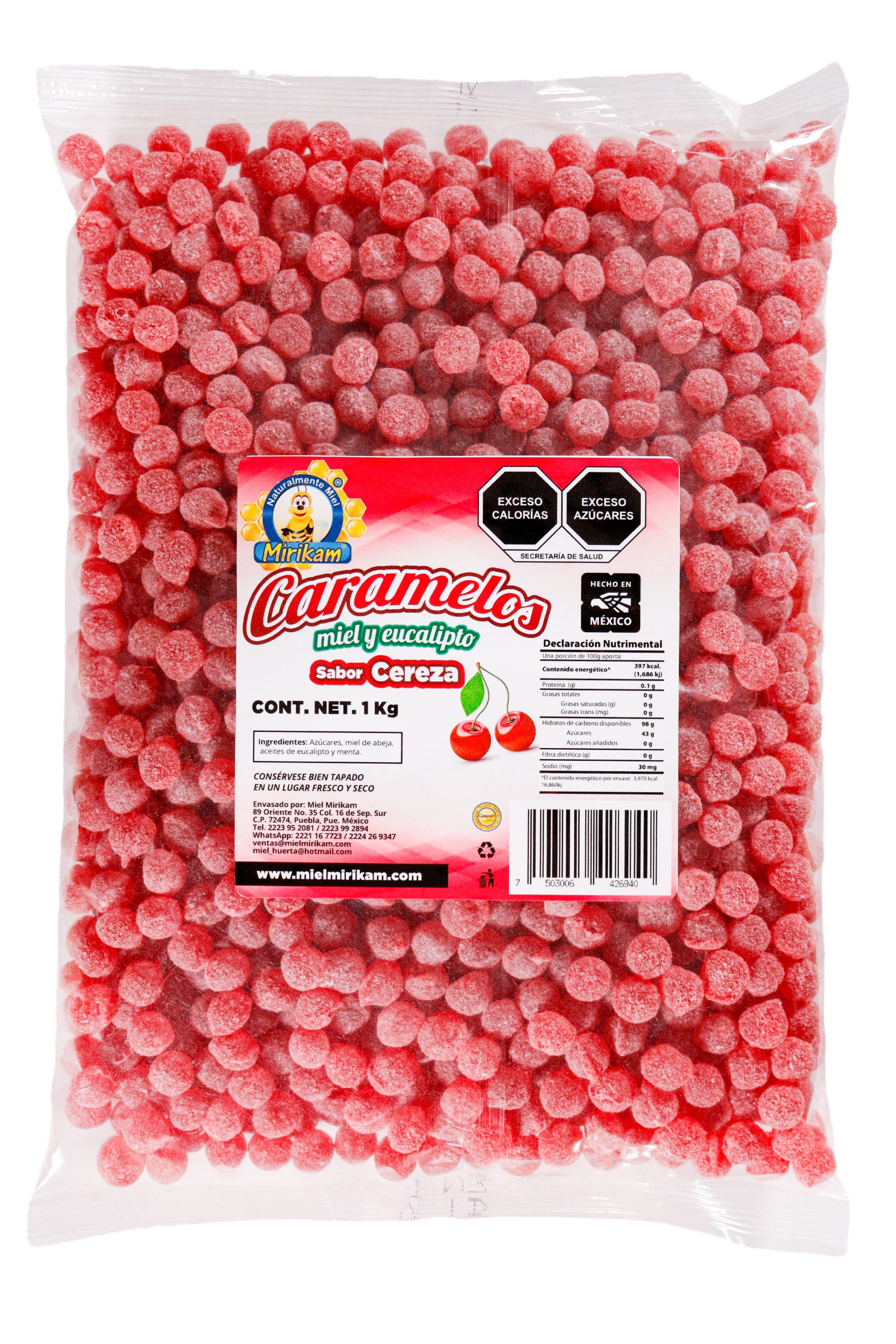 Caramelo Cereza Miel y Eucalipto 1kg