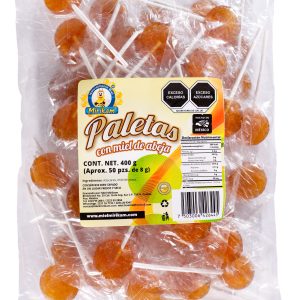 Paleta Mirikam con Miel de Abeja Natural 50 pzs