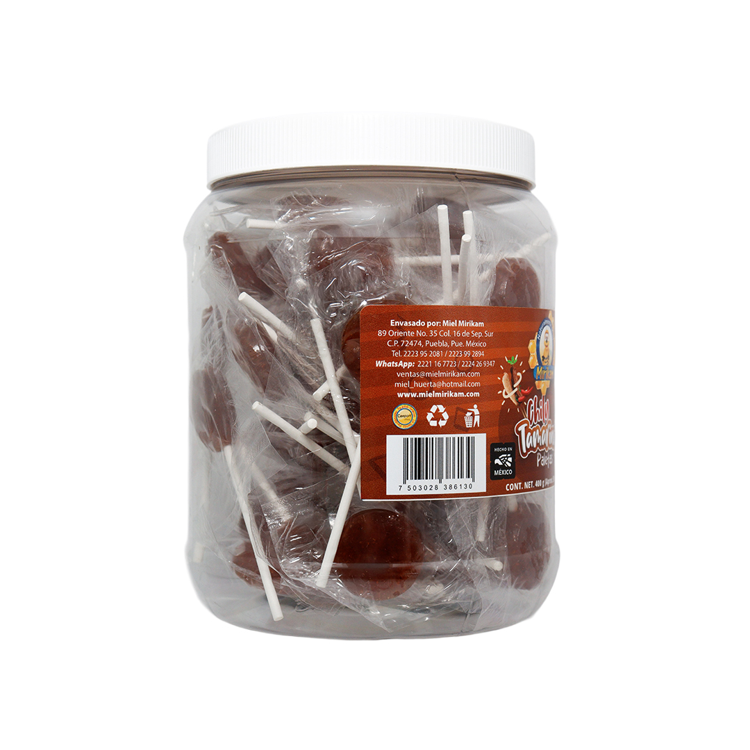 Vitrolero Paleta Miel Chile Natural, sabor Tamarindo 400g. - Imagen 2