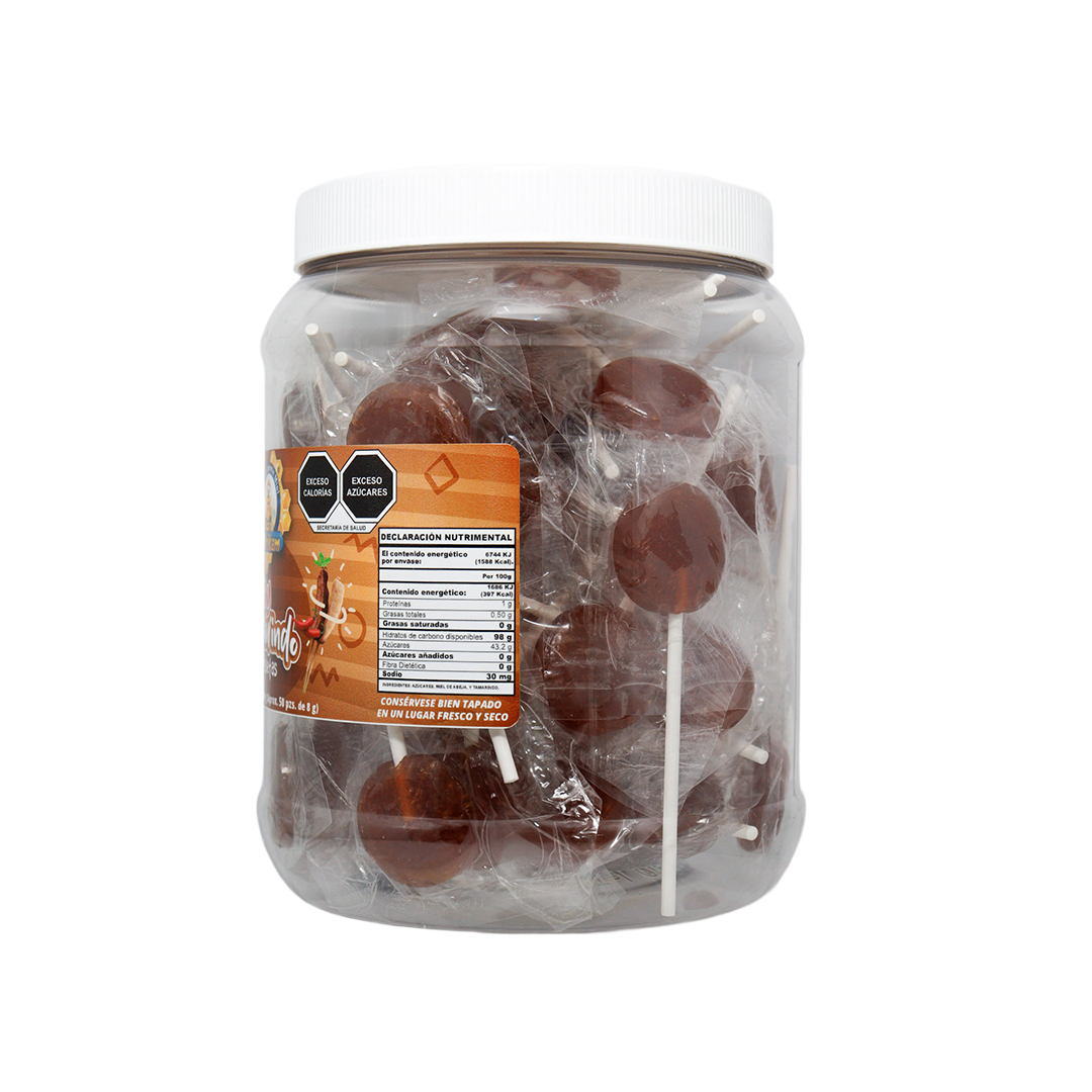 Vitrolero Paleta Miel Chile Natural, sabor Tamarindo 400g. - Imagen 3
