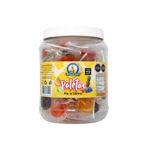 Vitrolero Paleta Mix Sabores 400 g,(Naranja, limón, Grosella, Uva, piña)
