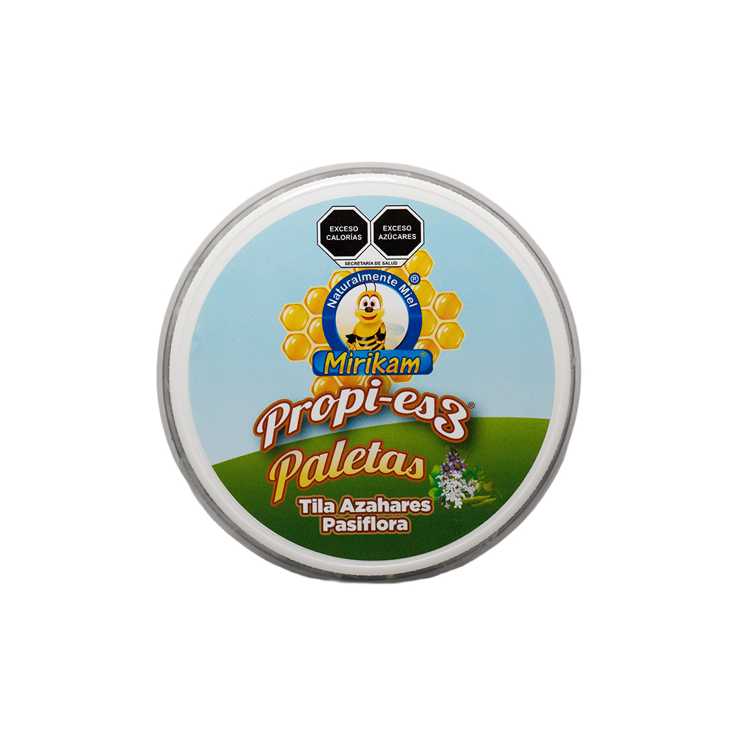 Paleta Propies-3 con Miel y Extr. de Hierbas Relajantes, vitrolero 50 pzas - Imagen 5